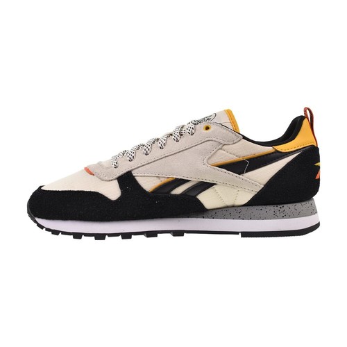 Reebok Classic Leather Herren Schuhe beige/schwarz/blau 100201122 - Bild 4 von 6