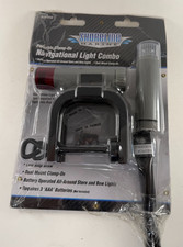 Shoreline Marine Portable Clamp-On Navigation Boat Light Kit - Battery Operated