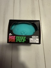 Sealed Needoh Funky Pup Teal - Squishy Stress Relief Toy Schylling Free Shipping