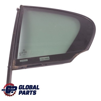 BMW F02 Rear Door Quarter Window Left N/S Glazing Glass SSG Green 7177851