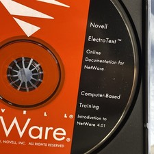 Novell NetWare 4.1 - Paquet Complet + 5 Licences - Logiciel Réseau Vintage