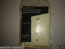 Pass Seymour TPCATV2-I Legrand 2 F type F-81 Coax Connector Wall Plate Ivory