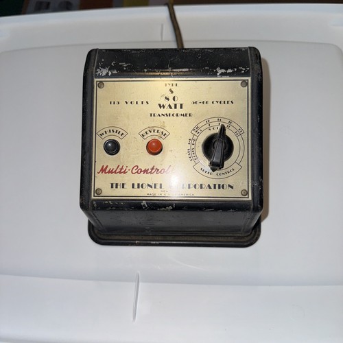 Vintage Lionel Type S 80 Watt 115 Volts Multi Control Transformer Pre
