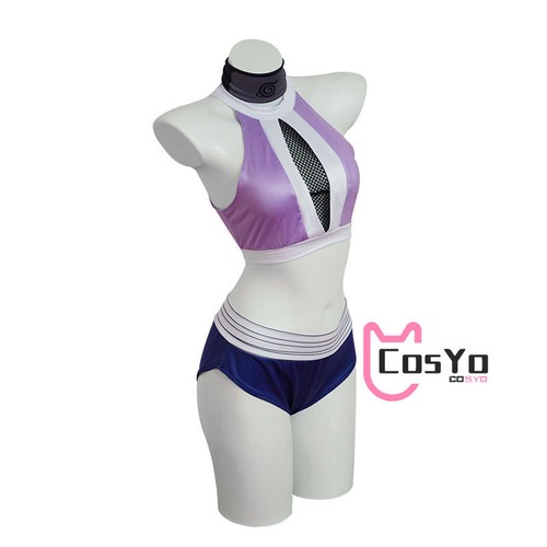 Hinata Hyuga Cosplay Sexy Swimsuit Costume Swimwear Shorts Outfits Bikini Suit - Picture 5 of 7