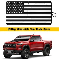 For Chevrolet Colorado Truck Windshield Sun Shade Covers Visor Us Flag Uv Block