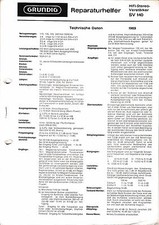 Manuale Di Servizio Per Grundig SV 140