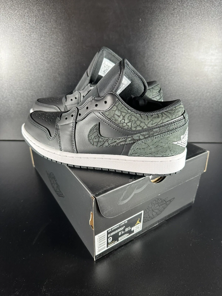 Nike Air Jordan 1 Low SE FB9907-001 Elephant Off Noir/White/Black 