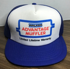 Walker Advantage Muffler Snapback Mesh Trucker Hat Cap 1980s Automotive 80's NEW