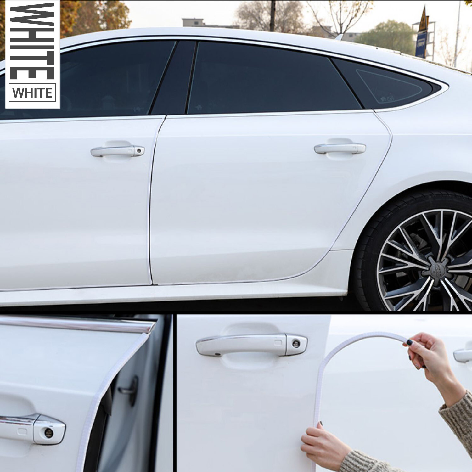 24m Rubber Seal Strip Decoration Car Parts Door Window Push-On Pinch Weld Trim