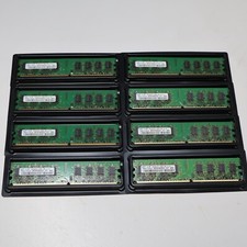 8x Samsung M378T2953GZ3-CF7 1GB 2Rx8 DDR2 PC2-6400U 800MHz DIMM 240-pin Memory