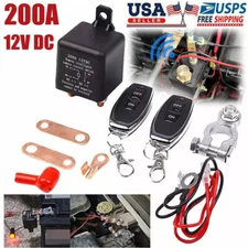 Car Battery Disconnect Cut Off Master Isolator Switch Wireless & Remote-Control