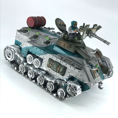 Figurine Warhammer 40K Chimera Astra Militarum Peinte Motif Désert Games Workshop