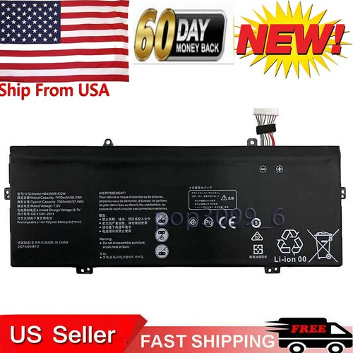 HB4593R1ECW HB4593R1ECW-22C - Batería de repuesto para Huawei Matebook X Pro i7 Mach-W29 2019 HB4593R1ECW HB4593R1ECW-22C - Batería de repuesto para Huawei Matebook X Pro i7 Mach-W29 2019