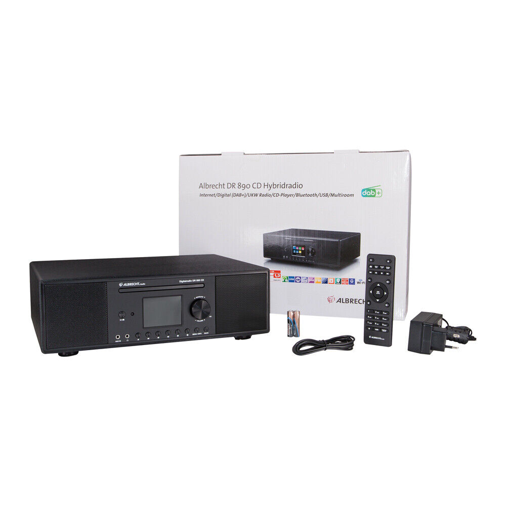 Thumbnail - Albrecht Dr 890 Cd, Schwarz Dab+/ukw/internet-radio Holzgehäuse