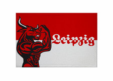Aufnäher Leipzig Rot-Weiß Bull Fahne Flagge Patch 9 x 6 cm
