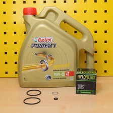 Yamaha XV 1100 Virago alle M. Ölwechselset Öl Ölfilter Castrol Power1 10w40