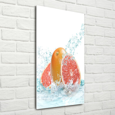 Wandbild Druck auf Plexiglas  Acryl Hochformat 70x140 Grapefruit