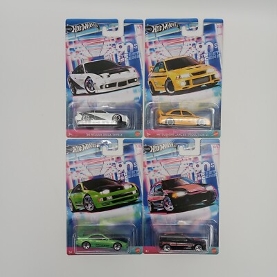Hot Wheels 1:64 90s Street Scene 4er Set JDY83-979A 180SX, Civic, EVO VI, 300ZX