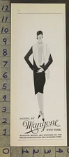 1929 FASHION MANGONE MODEL STORE ART DECO STYLE BEAUTY FLAPPER AD 28926