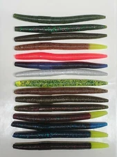Nimrod's Tackle 5 INCH SENKO STYLE WORMS SALTED SCENTED 12 Pack Made in USA
