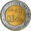 thumbnail 1  - Mexico 2 Nuevos Pesos | Anillo de los Días | Aztec calendar Coin 1992 - 1995