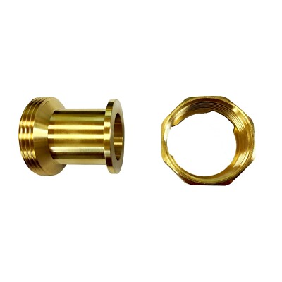 Distanzstück für Messing Pumpen 1 1/2'' IG x 1 1/2'' AG x 48 mm Überwurfmutter
