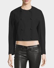 506 Proenza Schouler Women's Black Cropped Jacket Size 6