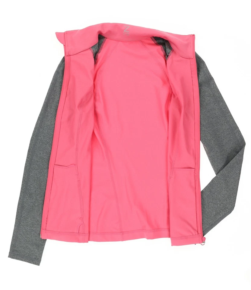 Z by Zella 147706 Women's Front Zip Jacket Color Pink/Gray Sz XS - Image 4 of 4