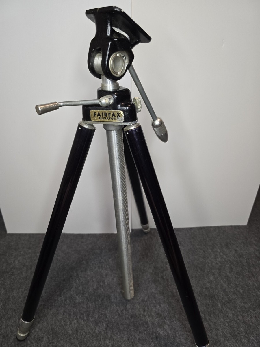 Vintage Fairfax Elevator TRIPOD 20” To 46” Camera Stand Retro MCM
