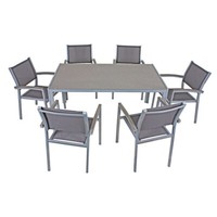 GartenmöBel Set TerrassenmöBel Tisch Mit StüHlen BalkonmöBel In Grau