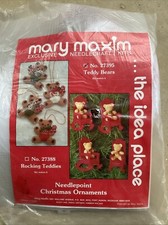 Mary Maxim Exclusive Needlecrafts Kit 27395 Teddy Bears Christmas Ornaments 6