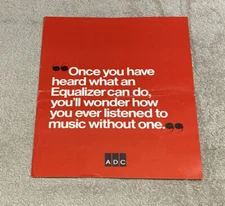 AUDIO DYNAMICS CORPORATION FREQUENCY EQUALIZERS INFORMATION BROCHURE J0228