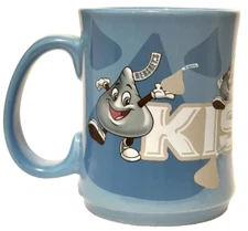 The Hershey's Company Coffee/Hot Coco Cermic Chocolate Kisses Blue Cup/Mug Large