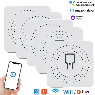 1-5 X TUYA WiFi Smart Schalter Sprachsteuerung Timer Für Alexa Google Assistant