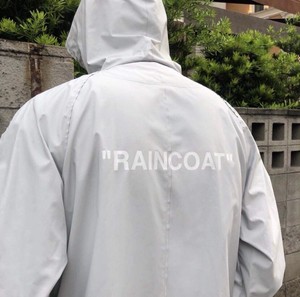 raincoat off white