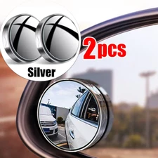 2 Pcs Car Blind Spot Rear View Mirror Wide Angle 360 Degree Small Round Mirror