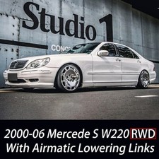 FOR MERCEDES BENZ S CLASS W220 *RWD ADJUSTABLE AIR SUSPENSION LOWERING LINKS KIT