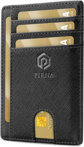 Portafoglio Uomo Slim - Piccolo Portafoglio Sottile Uomo RFID - Porta Carte Di C - Foto 10 di 12