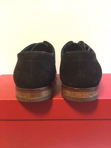Hugo Boss Men Shoes 7US, (40Eur),Brown Suede Lace Up Oxfords (leather Sole) - Picture 3 of 7