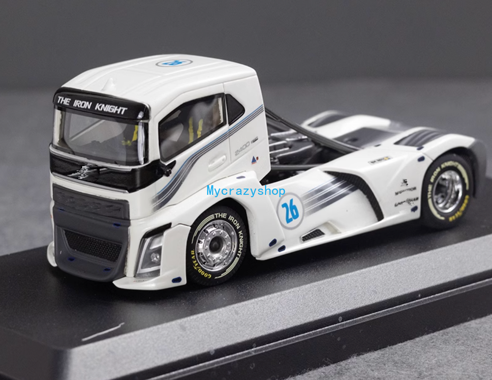 CR Tekno 1:50 White Volvo IRON KNIGHT Racing Truck Model Diecast Resin Car
