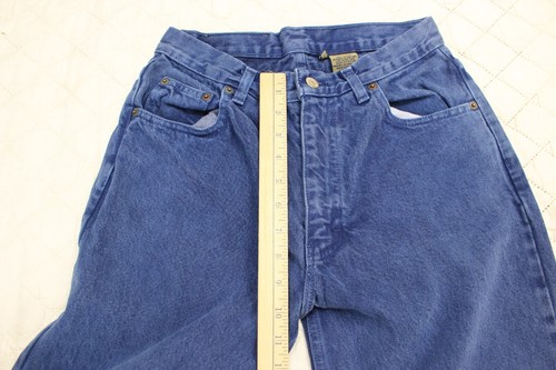 Vintage calvin klein women size 29/34 blue denim tapered jeans USA union made - Picture 10 of 15