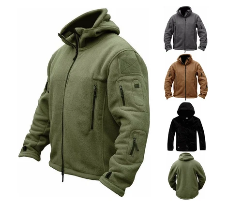Herren Brandit Teddy fleece Jacke sweatjacke Übergangsjacke Outdoor Winterjacke - Bild 1 von 18