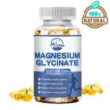 Magnesium Glycinate Supplement Extra Strength 1330mg High Absorption 120 Capsule 0.08 per thousand milligrams