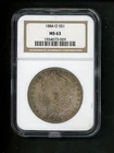 1884-O US Morgan Silver Dollar $1.00 $1 NGC MS63 Uncirculated Smoky dark w color