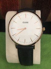 Orologio Cluse Orologio Olandese Unisex Pietra Oro Quadrante Bianco Pelle Giappone. Leggi Des.