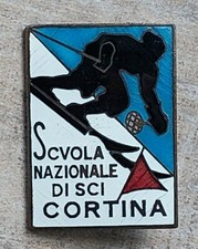 DISTINTIVO SPORTIVO SCUOLA NAZIONALE SCI CORTINA 1940 NO OLIMPIADE