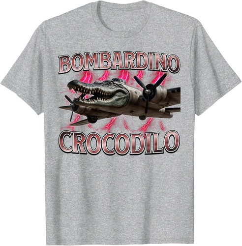 Bombardino Crocodilo Divertida Italiana Brainrot Meme Niños Niños Camiseta Sudadera con Capucha - Imagen 9 de 19