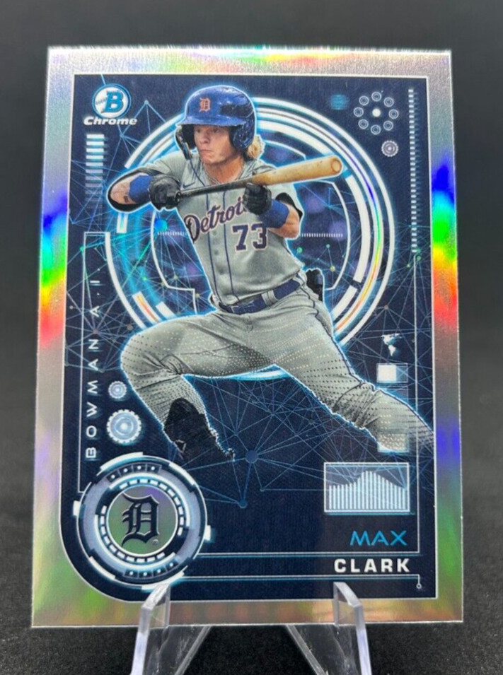 Max Clark 2024 MLB Topps Bowman Chrome AI Insert #BAI-11 Tigers