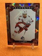 Seth Jarvis 2024-25 SP Authentic #P-44 RED PAGEANTRY - Carolina Hurricanes