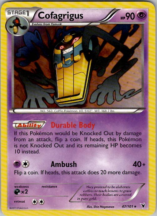 Cofagrigus (47) Noble Victories 47/101 Normal LP/NM